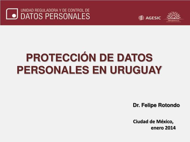 Protección de datos Personales