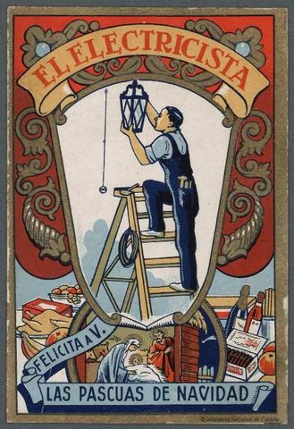 Primera instal·lació elèctrica a Espanya