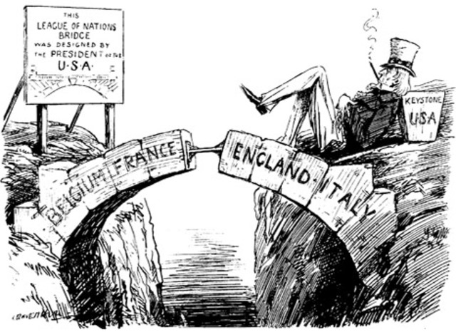 Treaty of Versailles rejected by US Senate