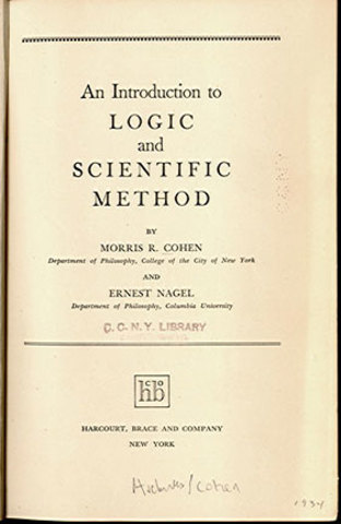 Nagel and Morris Cohen