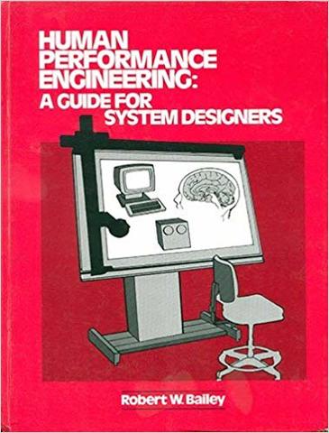 Human performance engineering. A guide for system designers