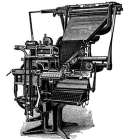 Invención de la Linotipia