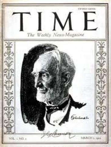 Time Magazine is published for the first time
