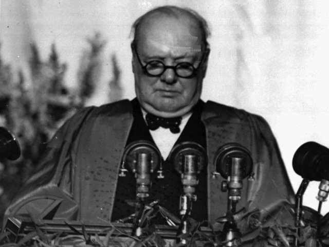 Churchill Gives the "Iron Curtain" Speech