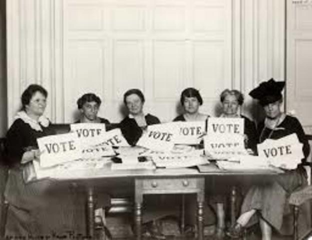 women get the right to vote