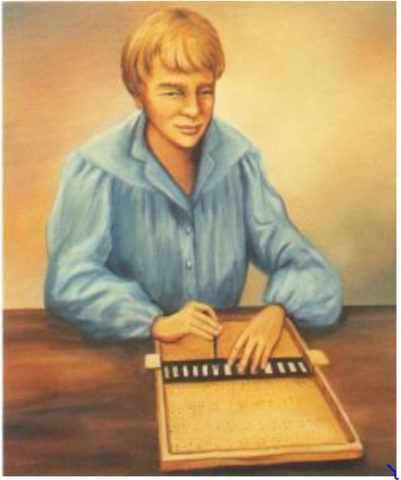 Louis Braille invents a system of touch reading - Braille