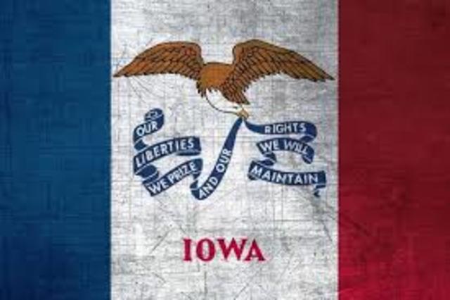 Iowa Becomes The 29th state