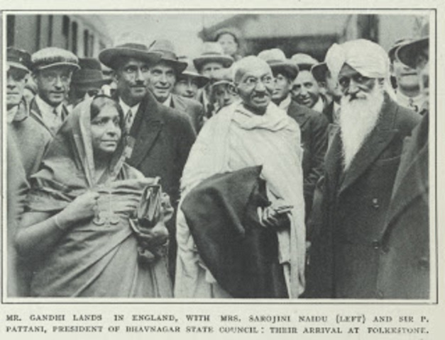 Mahatma Gandhi y sus protestas en la India