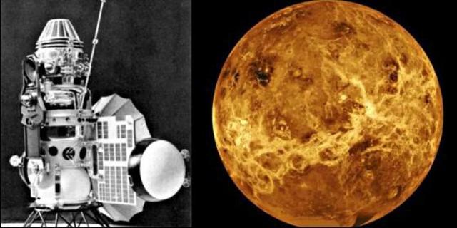 Venera 3 en Venus.