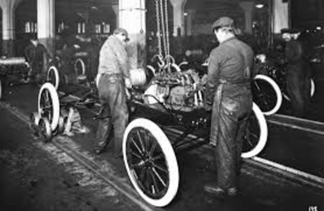 Ford Motors first assembly line