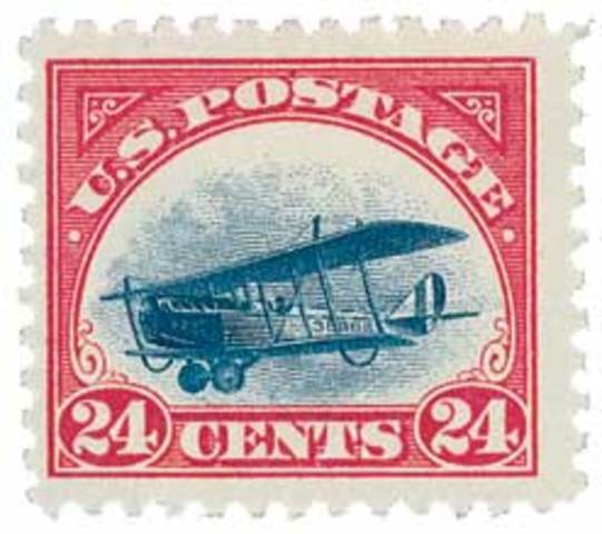 1st US Airmail Stamps Issued