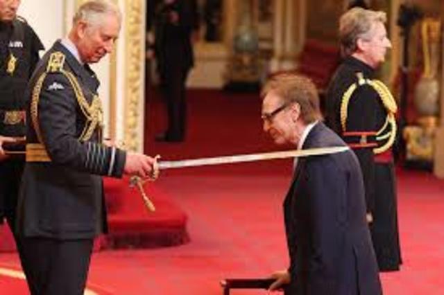 Knighted by England's Queen Elizabeth