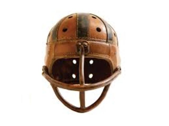 The second football helmet ever made