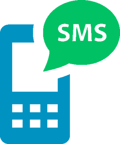 SMS (Short Message Service).
