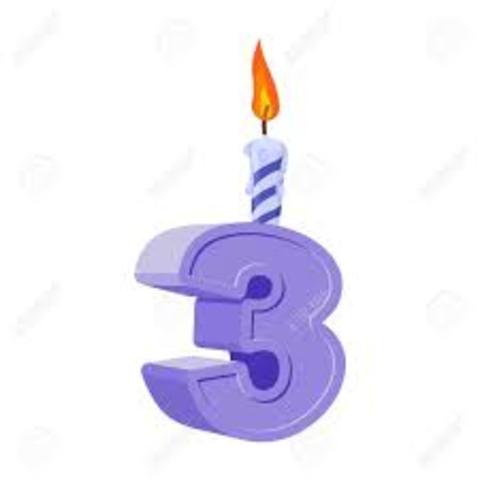 mi cumpleaños numero 3