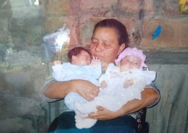 Mi primer foto con mi abuela