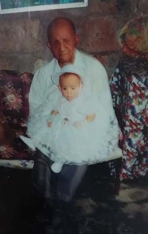 Mi primera foto con mi abuelo