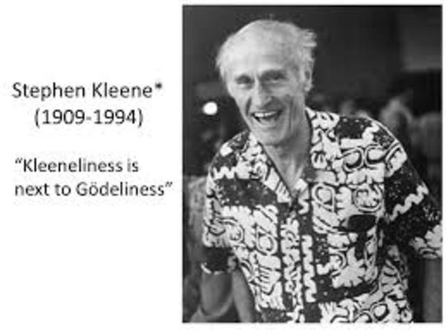 COMPUTABILIDAD. Stephen Kleene.