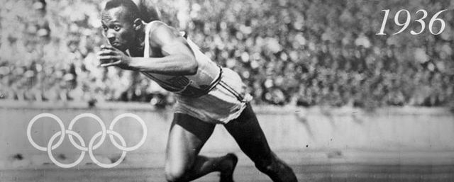 Jesse Owens wins 4 Gold Metals
