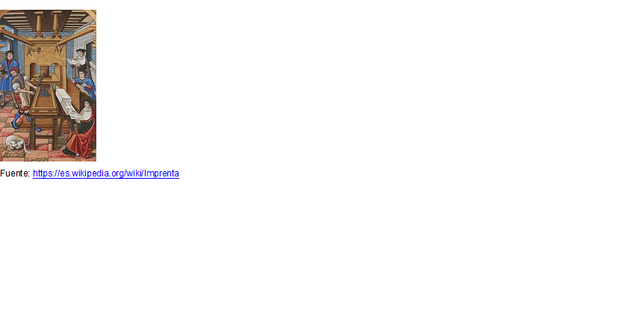 Invención de la imprenta por el alemán Johannes Gutemberg.