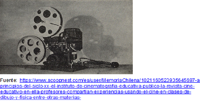 Cine en la educación.