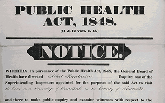 1848 Legislación sanitaria