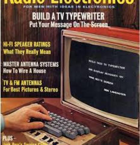 Máquina de escribir de TV