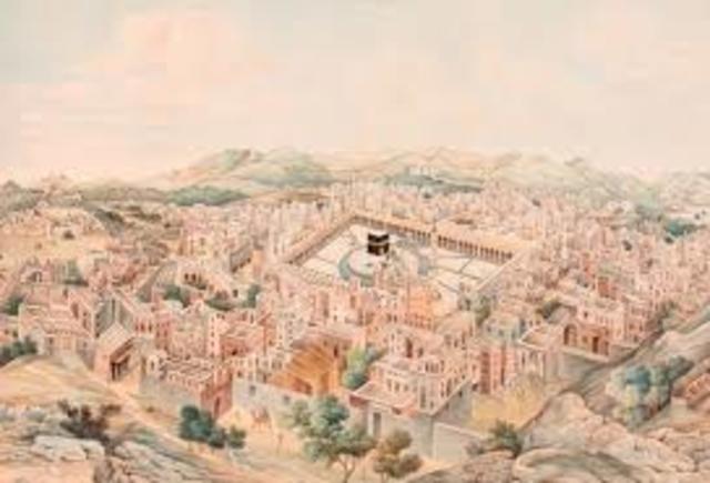 Muhammed erobrer Mekka