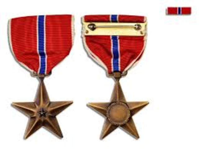 italian silver medal of valor and a bronze Star.