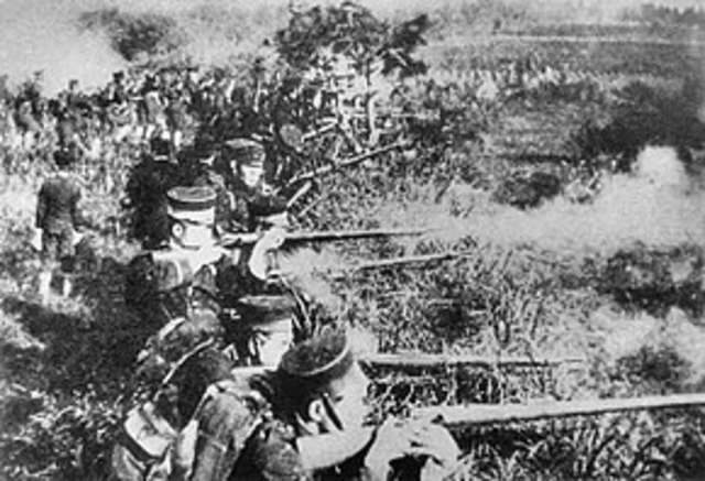 Start of the first sino Japanese war