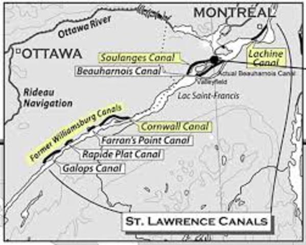 Canals on the St. Laurence River
