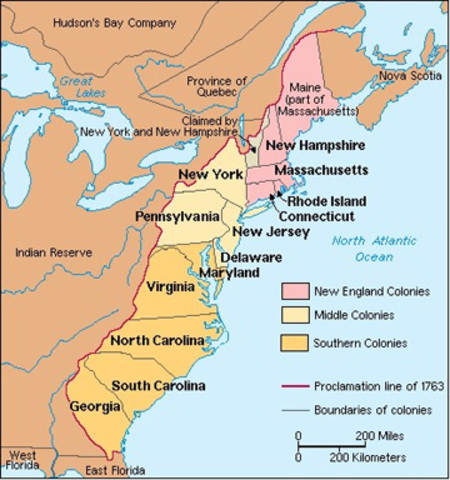 The Thirteen English Colonies (1607-1776)