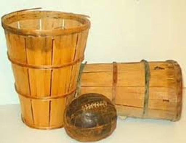 The first every basketball hoop