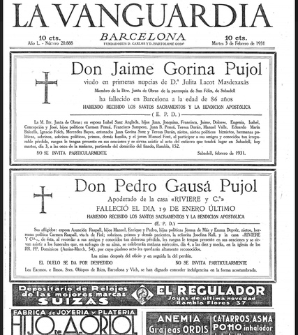 portada del día en que nació mi abuelo materno