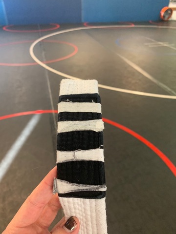 Fourth Stripe on White Belt