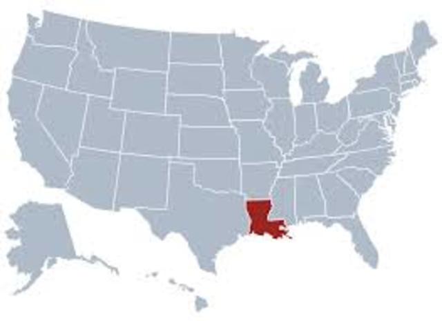 The US buys Louisiana from France