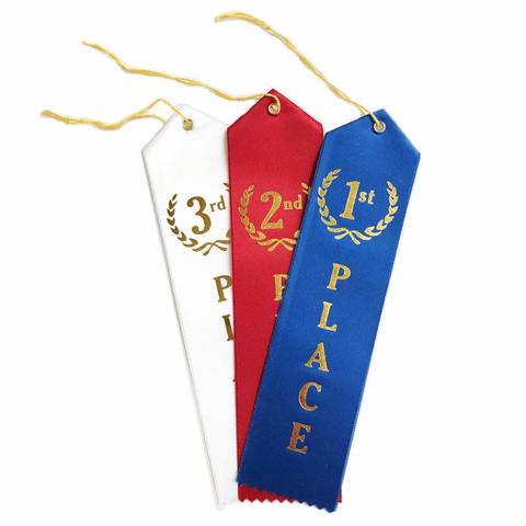 won ribbons in track