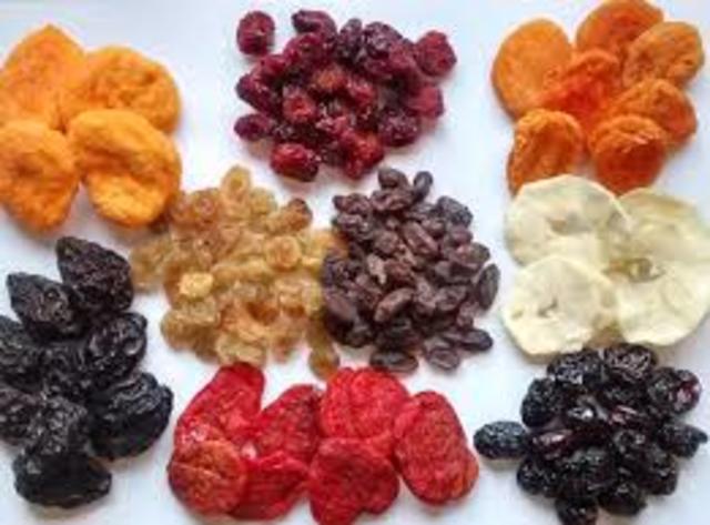 Deshidratación de frutas