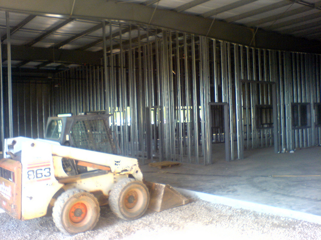 Wall framework complete