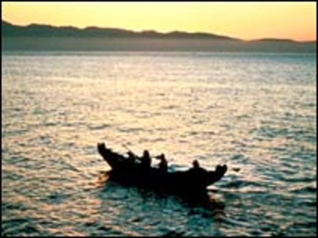 Early humans following coastline