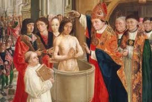 christianity spreads throughout much of Europe