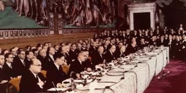 Assinatura do Tratado de Roma