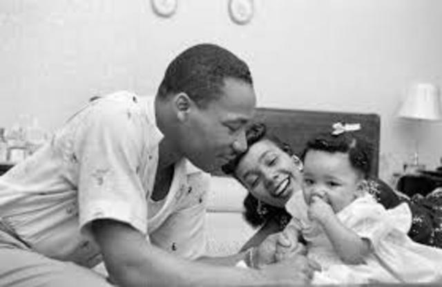 Martin's first child Yolanda is born