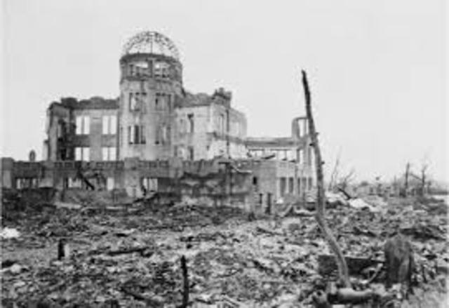 The bombing of Hiroshima