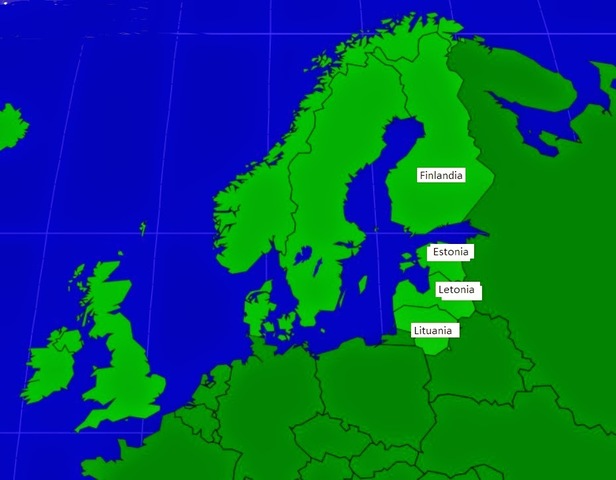 Independencia de Finlandia Estonia, Letonia y Lituania.