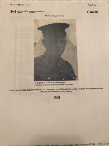 I had a great great uncle that  fought in world war 1