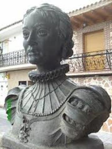 Se casa con Catalina de Palacios.