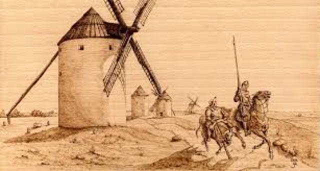 Publica la primera parte de "El ingenioso hidalgo don Quijote de La Mancha".