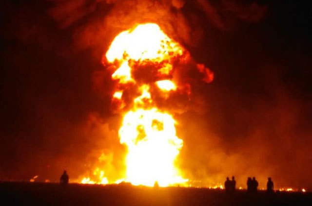 Explosión en ducto de Pemex en Hidalgo