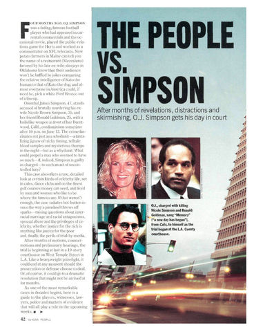 O.J. Simpson Magazine Article